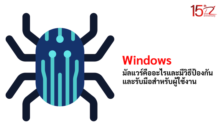 ภาพประกอบบทความมัลแวร์คืออะไรและมีวิธีป้องกันและรับมือสำหรับผู้ใช้ Windows (What is malware and how do you prevent it for Windows users?)