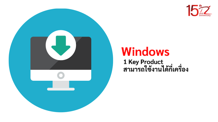 ภาพประกอบหัวข้อ1 Key Product สามารถใช้งานได้กี่เครื่อง (1 Key Product can be used on how many devices?)